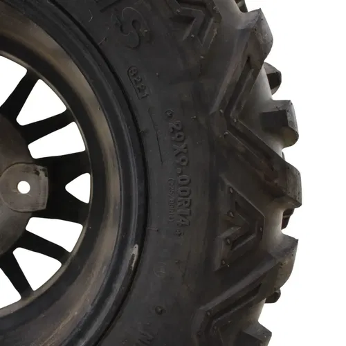 2016 - 2021 YAMAHA YXZ1000R FRONT WHEEL BLACK RIM MAXXIS TIRE