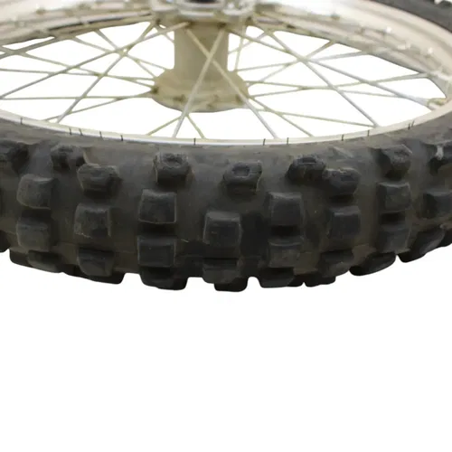 1989 - 2004 KAWASAKI KX125 KX250 KX500 FRONT WHEEL RIM SPOKE TIRE RUBBER SILVER