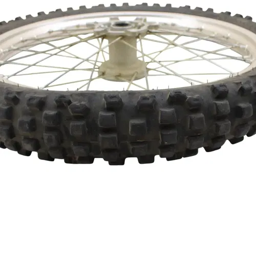 1989 - 2004 KAWASAKI KX125 KX250 KX500 FRONT WHEEL RIM SPOKE TIRE RUBBER SILVER