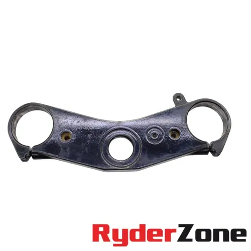 2006 2007 YAMAHA YZF R6 TRIPLE TREE CLAMP FORKS UPPER BLACK *IGNITION DELETE*