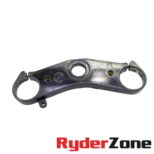 2006 2007 YAMAHA YZF R6 TRIPLE TREE CLAMP FORKS UPPER BLACK *IGNITION DELETE*
