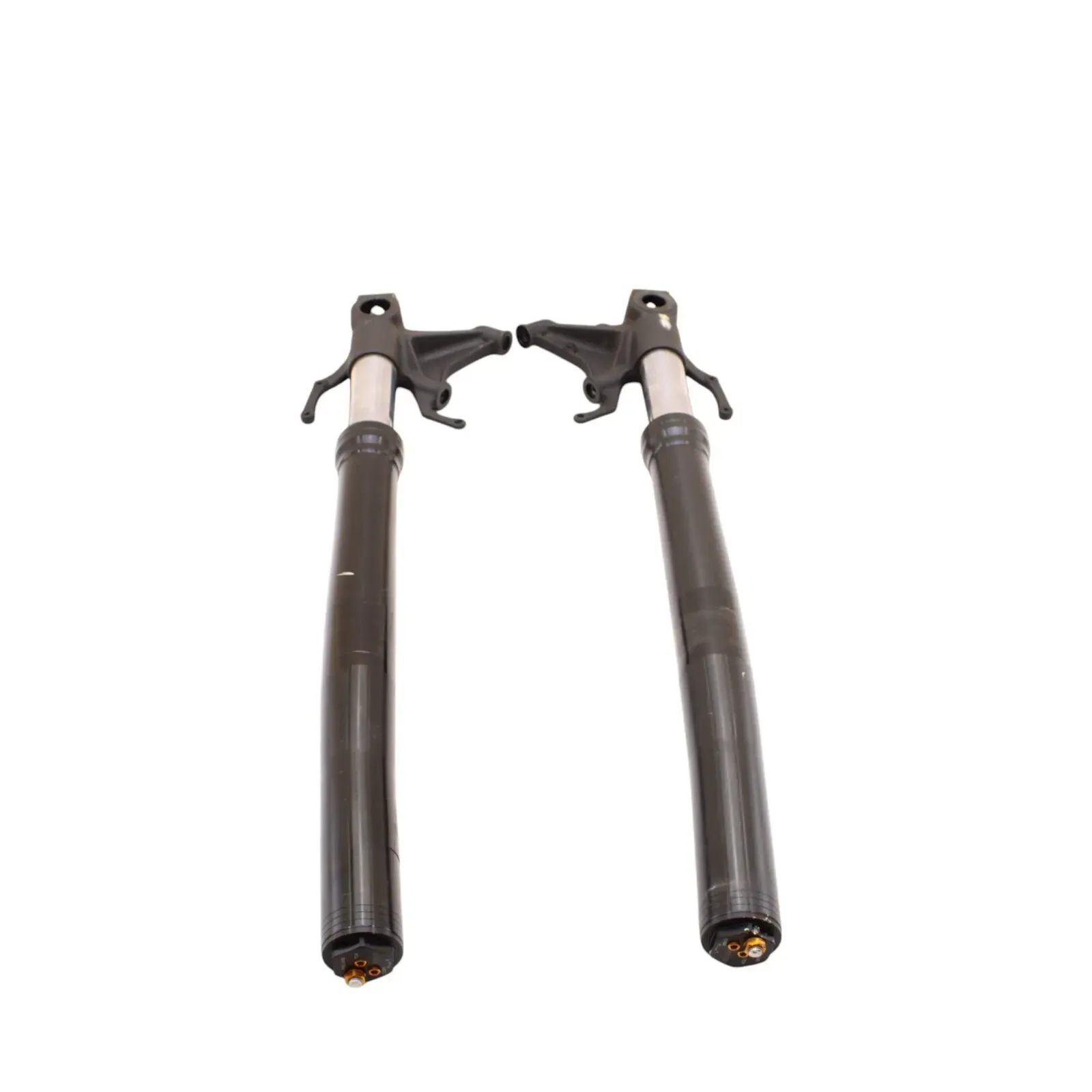 2020 - 2024 YAMAHA YZF R1 FORKS FRONT SUSPENSION SET PAIR BLACK *!! BENT !!*