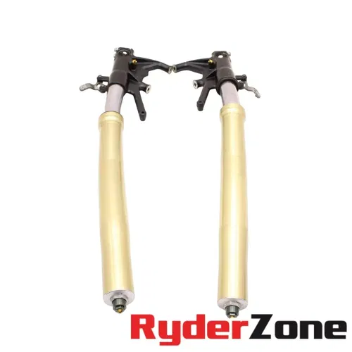 2006 - 2011 KAWASAKI NINJA ZX14 FORK FRONT SUSPENSION GOLD OEM BENT/FOR PARTS