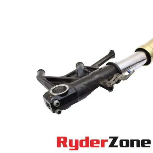 2006 - 2011 KAWASAKI NINJA ZX14 FORK FRONT SUSPENSION GOLD OEM BENT/FOR PARTS