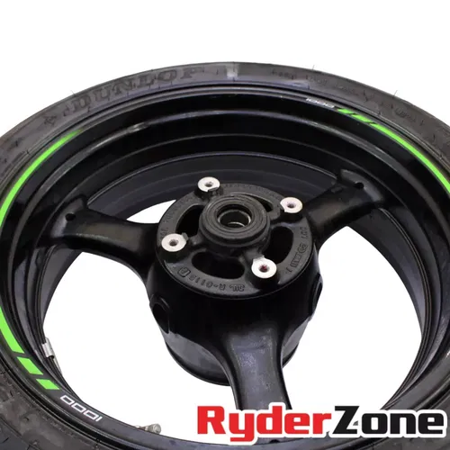2016 - 2024 KAWASAKI NINJA ZX10R REAR WHEEL BACK STRAIGHT RIM DUNLOP TIRE BRAKE