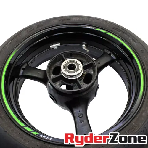2016 - 2024 KAWASAKI NINJA ZX10R REAR WHEEL BACK STRAIGHT RIM DUNLOP TIRE BRAKE