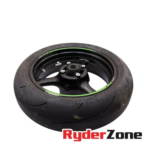2016 - 2024 KAWASAKI NINJA ZX10R REAR WHEEL BACK STRAIGHT RIM DUNLOP TIRE BRAKE