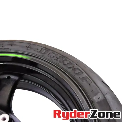 2016 - 2024 KAWASAKI NINJA ZX10R REAR WHEEL BACK STRAIGHT RIM DUNLOP TIRE BRAKE