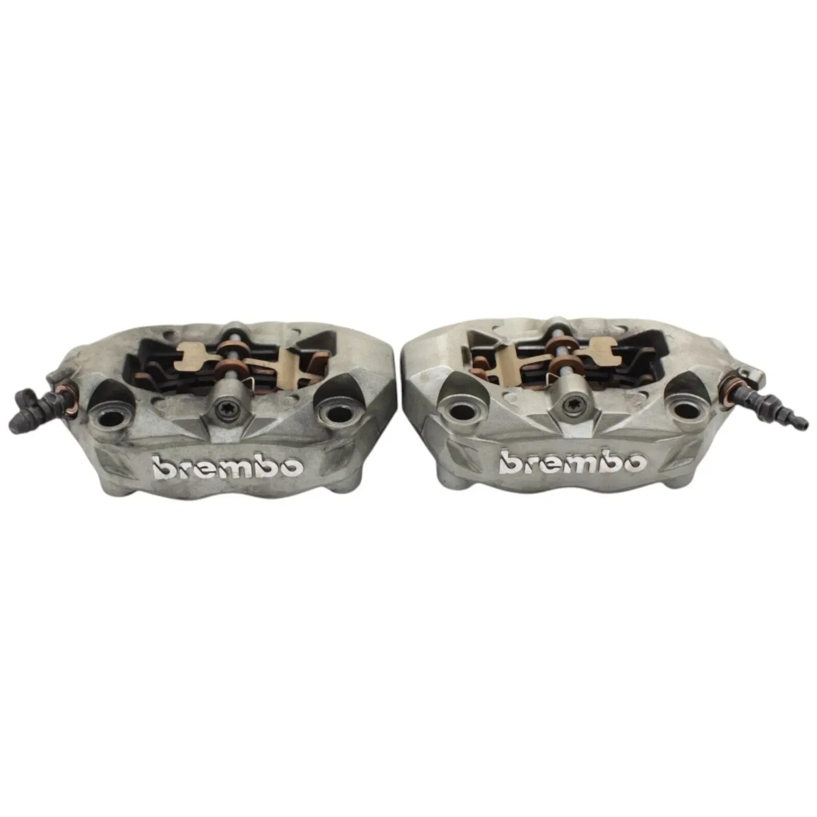 2016 - 2019 DUCATI PANIGALE 959 FRONT BRAKE CALIPERS LEFT RIGHT SILVER BREMBO