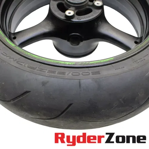 2016 - 2020 KAWASAKI NINJA ZX10R REAR WHEEL STRAIGHT RIM DUNLOP TIRE BRAKE ROTOR