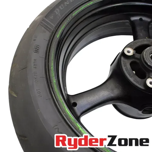 2016 - 2020 KAWASAKI NINJA ZX10R REAR WHEEL STRAIGHT RIM DUNLOP TIRE BRAKE ROTOR