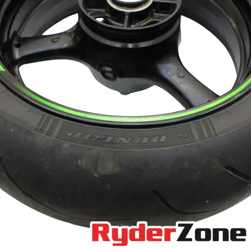 2016 - 2020 KAWASAKI NINJA ZX10R REAR WHEEL STRAIGHT RIM DUNLOP TIRE BRAKE ROTOR