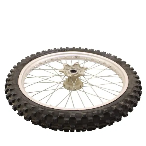 1996 - 1998 SUZUKI RM250 FRONT WHEEL RIM SPOKE TIRE RUBBER SILVER