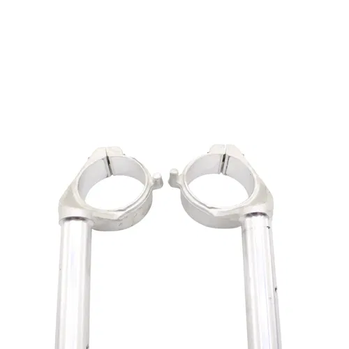 2015 - 2019 BMW S1000RR CLIP ON HANDLE BAR RIGHT LEFT SET SILVER STRAIGHT PAIR