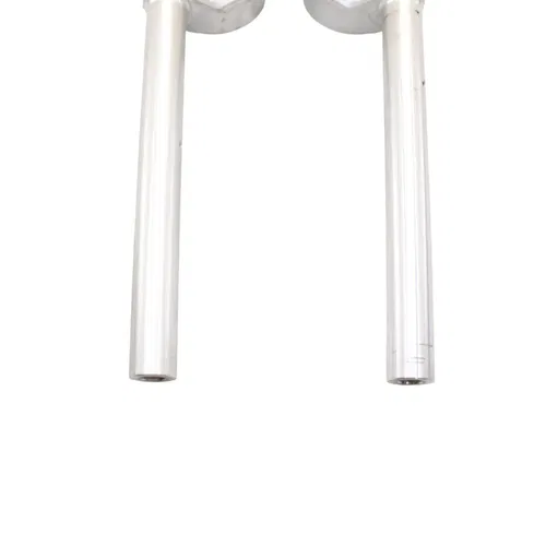 2015 - 2019 BMW S1000RR CLIP ON HANDLE BAR RIGHT LEFT SET SILVER STRAIGHT PAIR