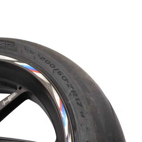 2015 - 2019 BMW S1000 HP FORGED REAR WHEEL BACK RIM TIRE BLACK OEM STOCK