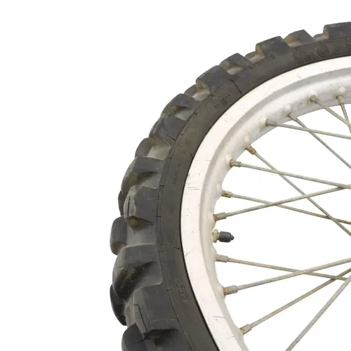 1992 - 1995 YAMAHA YZ250 FRONT WHEEL RIM TIRE RUBBER SILVER