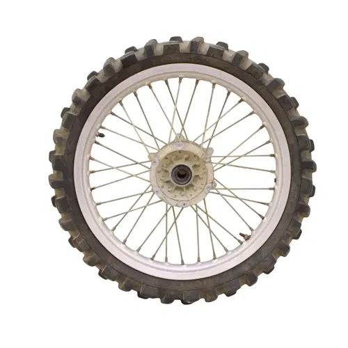 1992 - 1995 YAMAHA YZ250 FRONT WHEEL RIM TIRE RUBBER SILVER