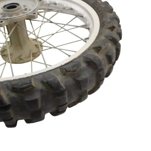 1992 - 1995 YAMAHA YZ250 FRONT WHEEL RIM TIRE RUBBER SILVER