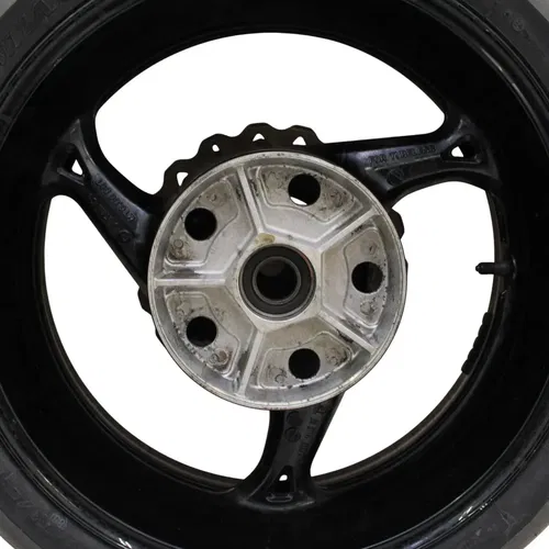 2008 - 2018 SUZUKI HAYABUSA REAR WHEEL BACK RIM STRAIGHT BRAKE ROTOR BLACK TIRE