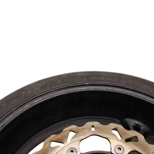 2008 - 2018 SUZUKI HAYABUSA REAR WHEEL BACK RIM STRAIGHT BRAKE ROTOR BLACK TIRE