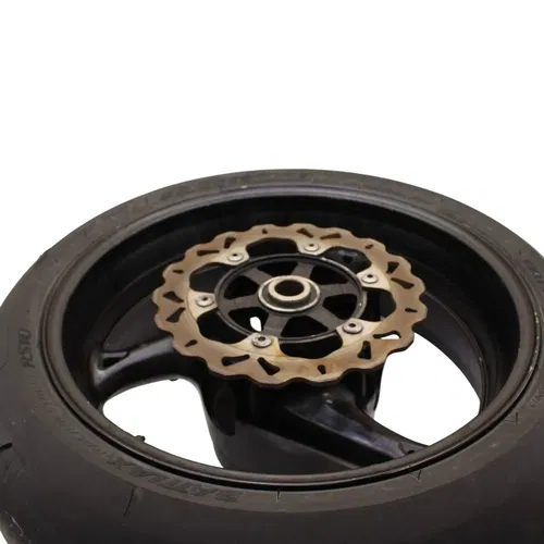 2008 - 2018 SUZUKI HAYABUSA REAR WHEEL BACK RIM STRAIGHT BRAKE ROTOR BLACK TIRE