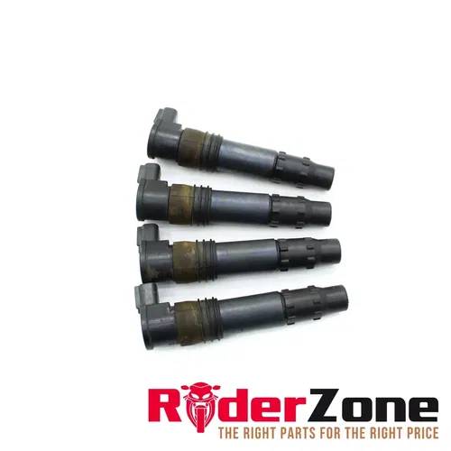 2001 - 2008 SUZUKI GSXR1000 IGNITION COILS SPARK PLUG CAPS COMPLETE SET STOCK