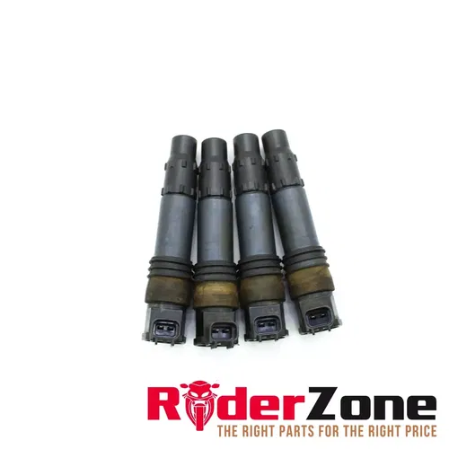 2001 - 2008 SUZUKI GSXR1000 IGNITION COILS SPARK PLUG CAPS COMPLETE SET STOCK