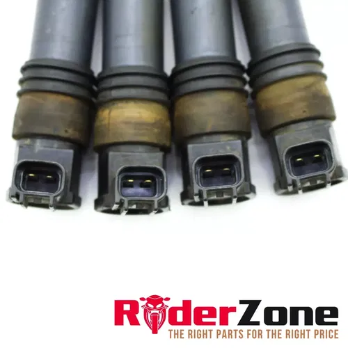2001 - 2008 SUZUKI GSXR1000 IGNITION COILS SPARK PLUG CAPS COMPLETE SET STOCK