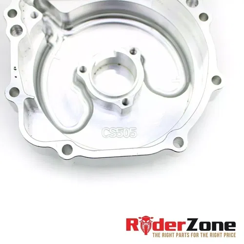 2007 2008 SUZUKI GSXR1000 VORTEX STATOR COVER LEFT ENGINE COVER BILLET SILVER
