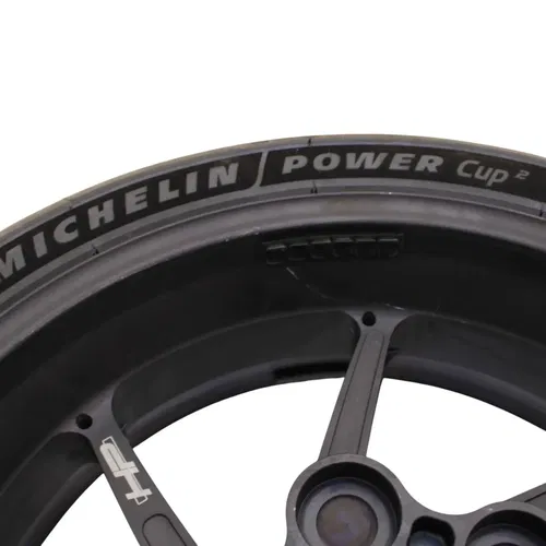 2015 - 2019 BMW S1000RR HP4 REAR WHEEL RIM BACK TIRE RUBBER FORGED BLACK