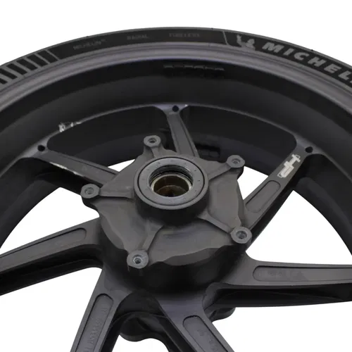 2015 - 2019 BMW S1000RR HP4 REAR WHEEL RIM BACK TIRE RUBBER FORGED BLACK