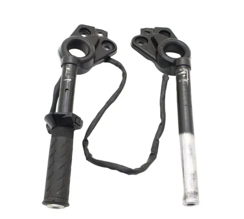 2022 2023 SUZUKI HAYABUSA HANDLE BAR CLIP ON SET LEFT RIGHT BLACK STRAIGHT STOCK