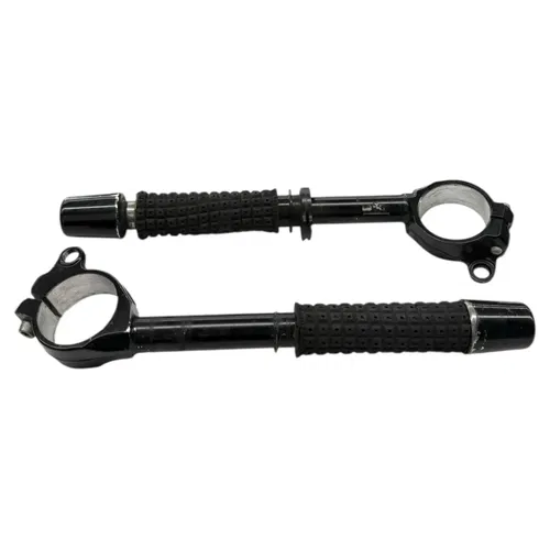 2008 - 2010 KAWASAKI ZX10R CLIP ONS HANDLE BARS LEFT & RIGHT STRAIGHT BLACK
