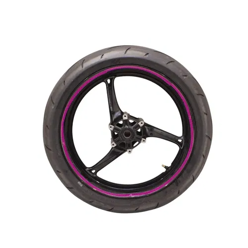 2011 - 2024 SUZUKI GSXR600 GSXR750 FRONT WHEEL BLACK RIM DUNLOP TIRE