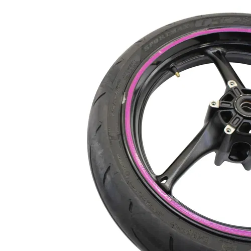 2011 - 2024 SUZUKI GSXR600 GSXR750 FRONT WHEEL BLACK RIM DUNLOP TIRE