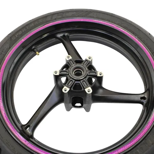 2011 - 2024 SUZUKI GSXR600 GSXR750 FRONT WHEEL BLACK RIM DUNLOP TIRE