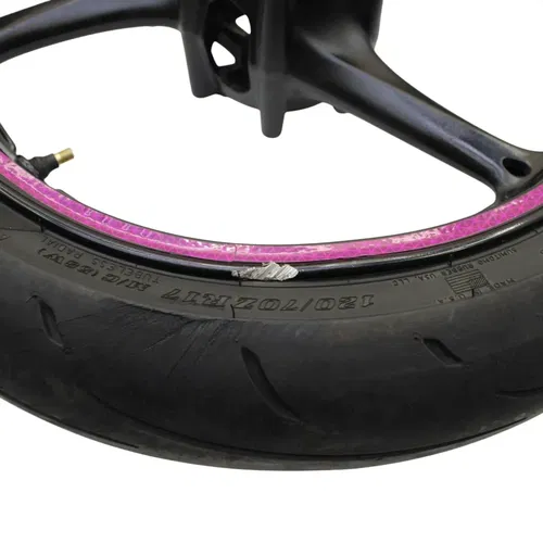 2011 - 2024 SUZUKI GSXR600 GSXR750 FRONT WHEEL BLACK RIM DUNLOP TIRE