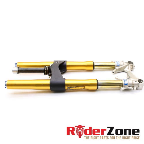 2009 - 2012 DUCATI STREETFIGHTER S FORKS FRONT SUSPENSION OHLINS TRIPLE TREE
