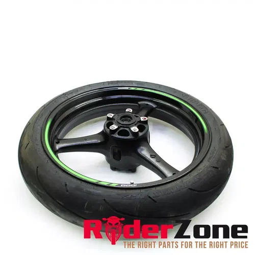 2016 - 2020 KAWASAKI NINJA ZX10R FRONT WHEEL RIM BLACK DUNLOP TIRE