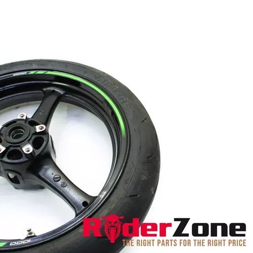 2016 - 2020 KAWASAKI NINJA ZX10R FRONT WHEEL RIM BLACK DUNLOP TIRE