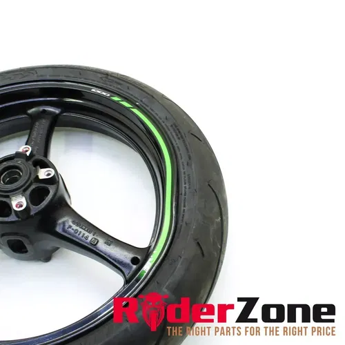 2016 - 2020 KAWASAKI NINJA ZX10R FRONT WHEEL RIM BLACK DUNLOP TIRE