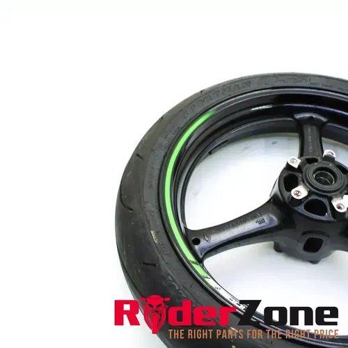 2016 - 2020 KAWASAKI NINJA ZX10R FRONT WHEEL RIM BLACK DUNLOP TIRE