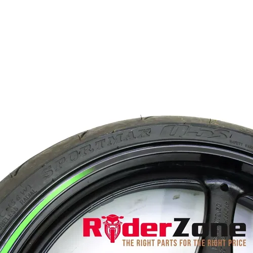 2016 - 2020 KAWASAKI NINJA ZX10R FRONT WHEEL RIM BLACK DUNLOP TIRE