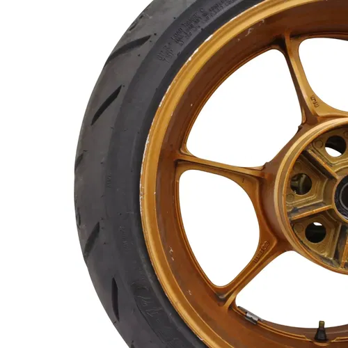 2017 - 2024 SUZUKI GSXR 1000 R REAR WHEEL BRONZE RIM BACK STOCK