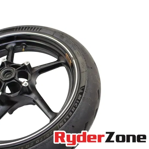 2015 - 2024 YAMAHA YZF R1 FRONT WHEEL BLACK RIM STRAIGHT MICHEILN 120/ 70 17