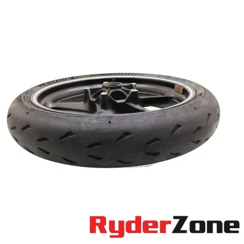2015 - 2024 YAMAHA YZF R1 FRONT WHEEL BLACK RIM STRAIGHT MICHEILN 120/ 70 17