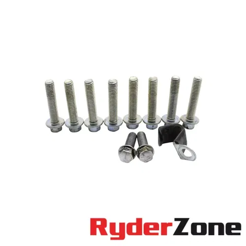 2016 - 2020 KAWASAKI NINJA ZX10R STATOR COVER ENGINE SIDE HARDWARE BOLTS SILVER
