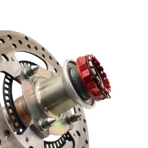 2020 - 2024 DUCATI PANIGALE V2 V4 REAR WHEEL SPINDLE HUB W ROTOR SILVER