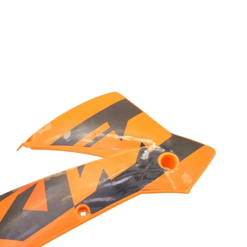 2000 - 2003 KTM 520 EXC RIGHT GAS TANK FAIRING ORANGE SIDE COVER STOCK